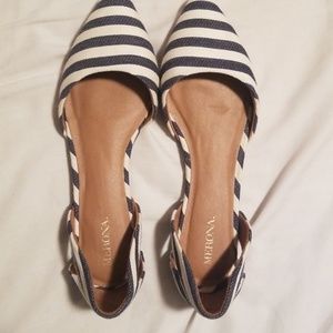 Merona striped flats